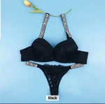EMBRIODERD BRA SET