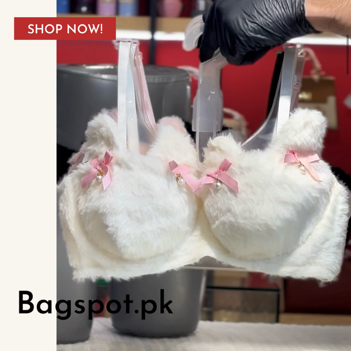 Fluffy Bra Pantie Set