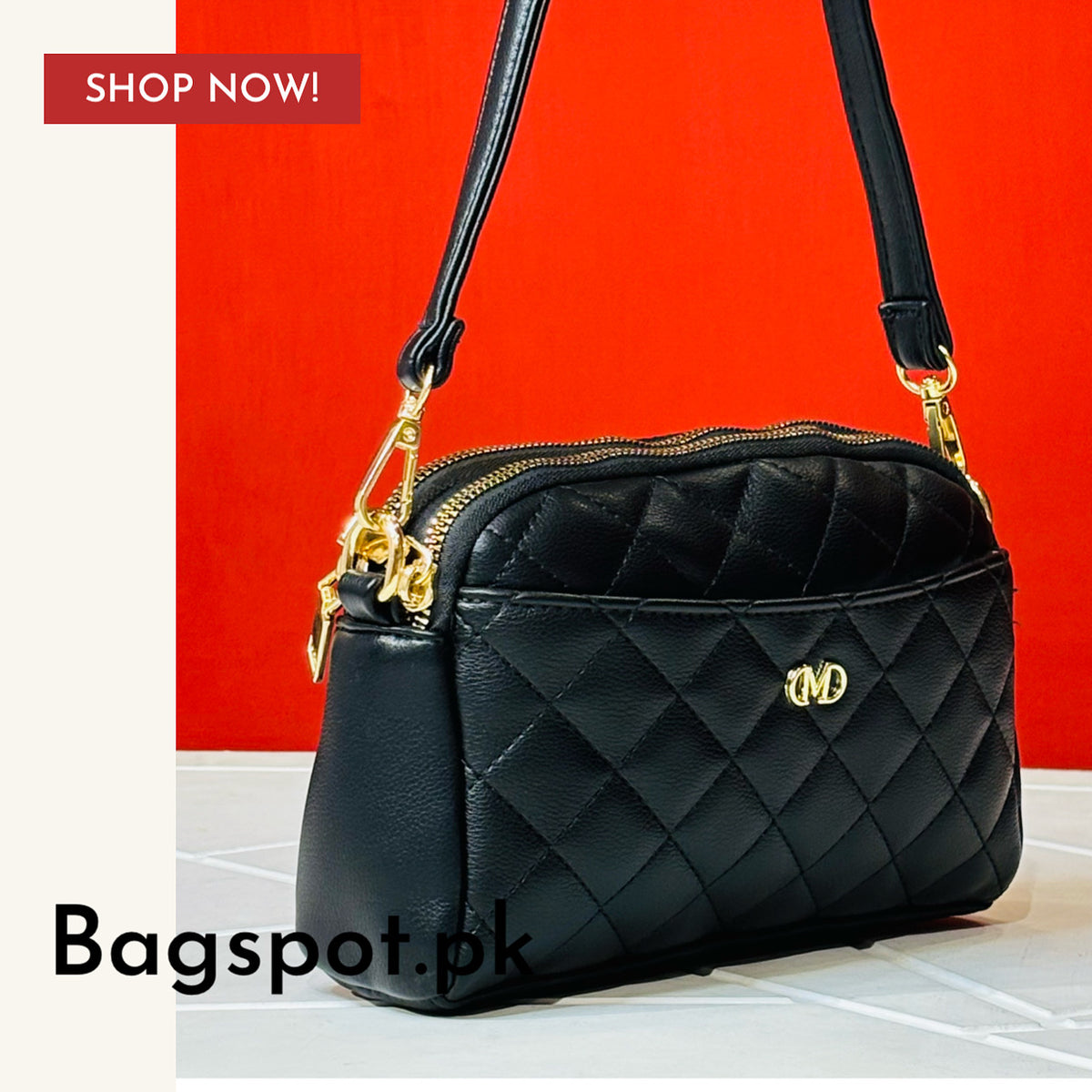 3 Pocket Trend Crossbody Bag