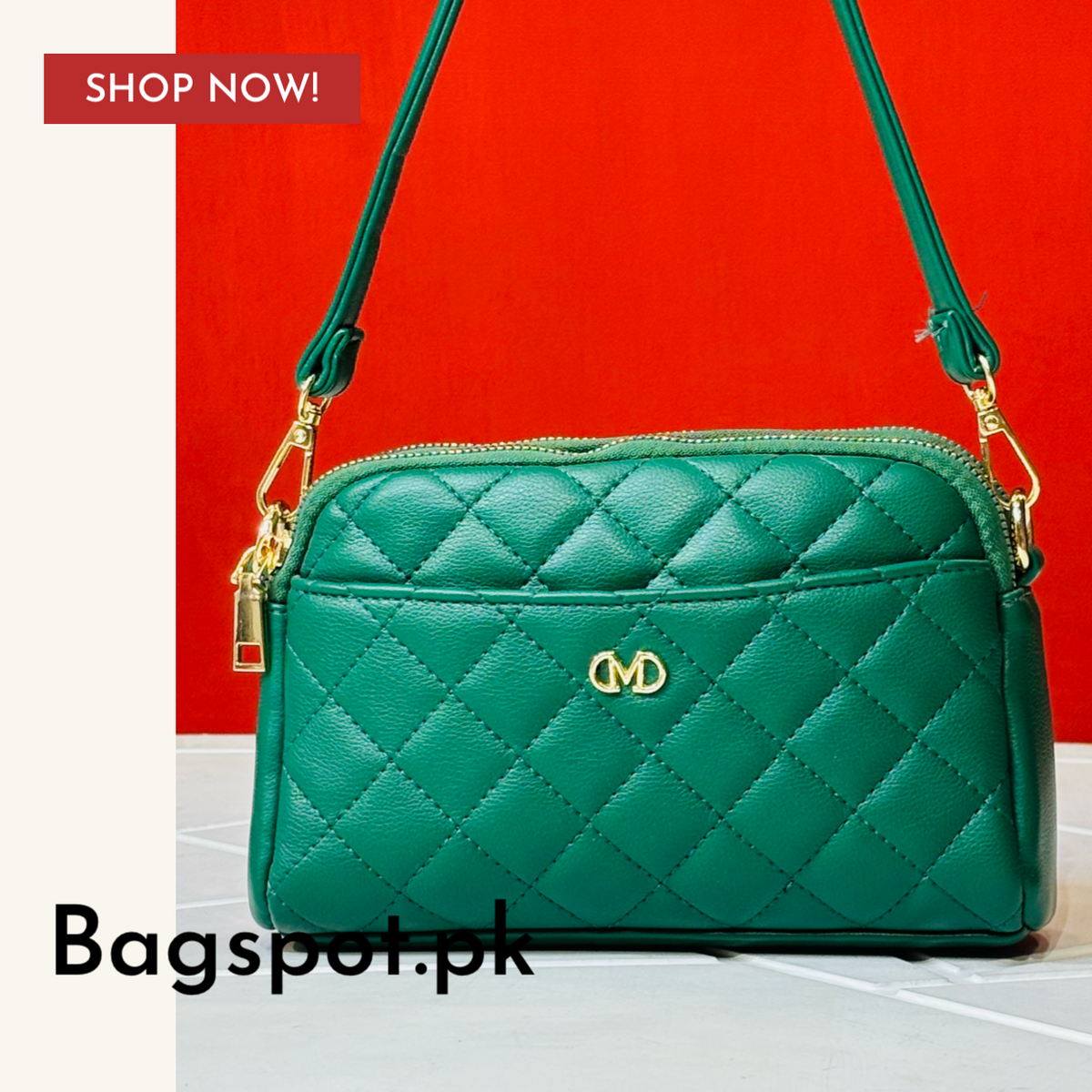 3 Pocket Trend Crossbody Bag