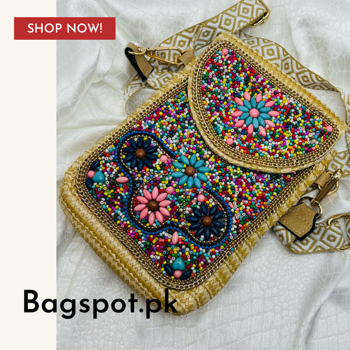 Embroidered Mobile Pouch