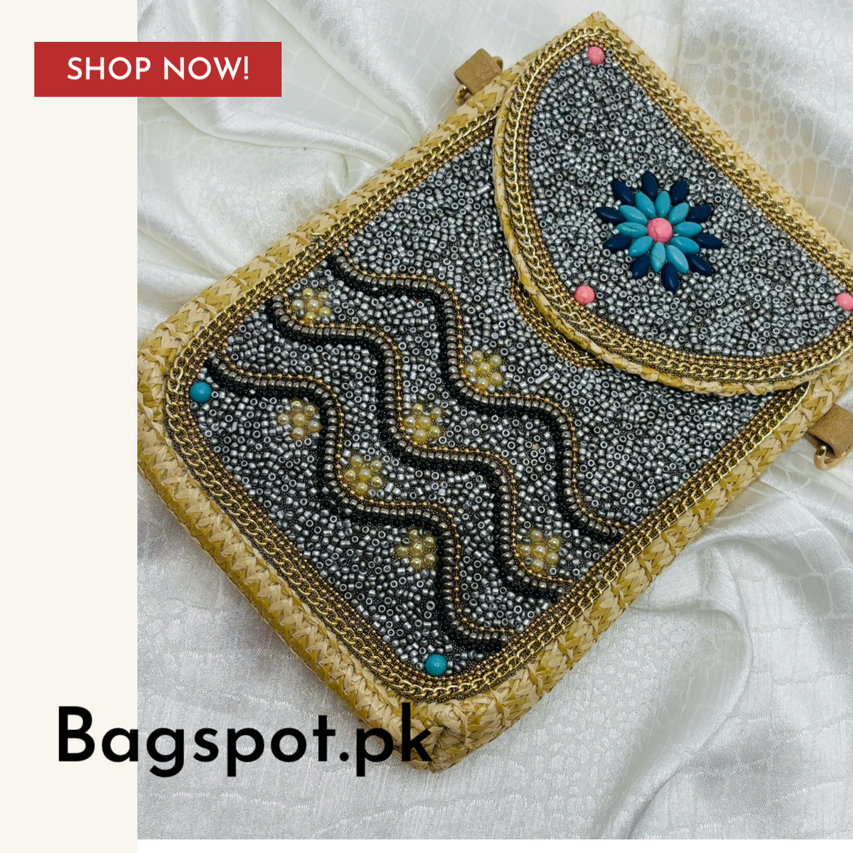 Embroidered Mobile Pouch