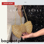 RHINE STONECRYSTAL BOW CLUTCH