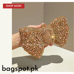 RHINE STONECRYSTAL BOW CLUTCH