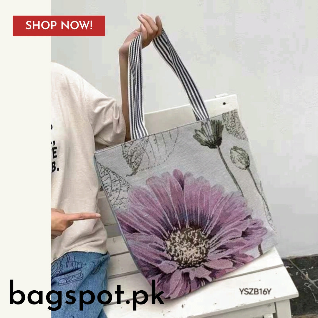 CANVAS PRINTED TOTE BAG