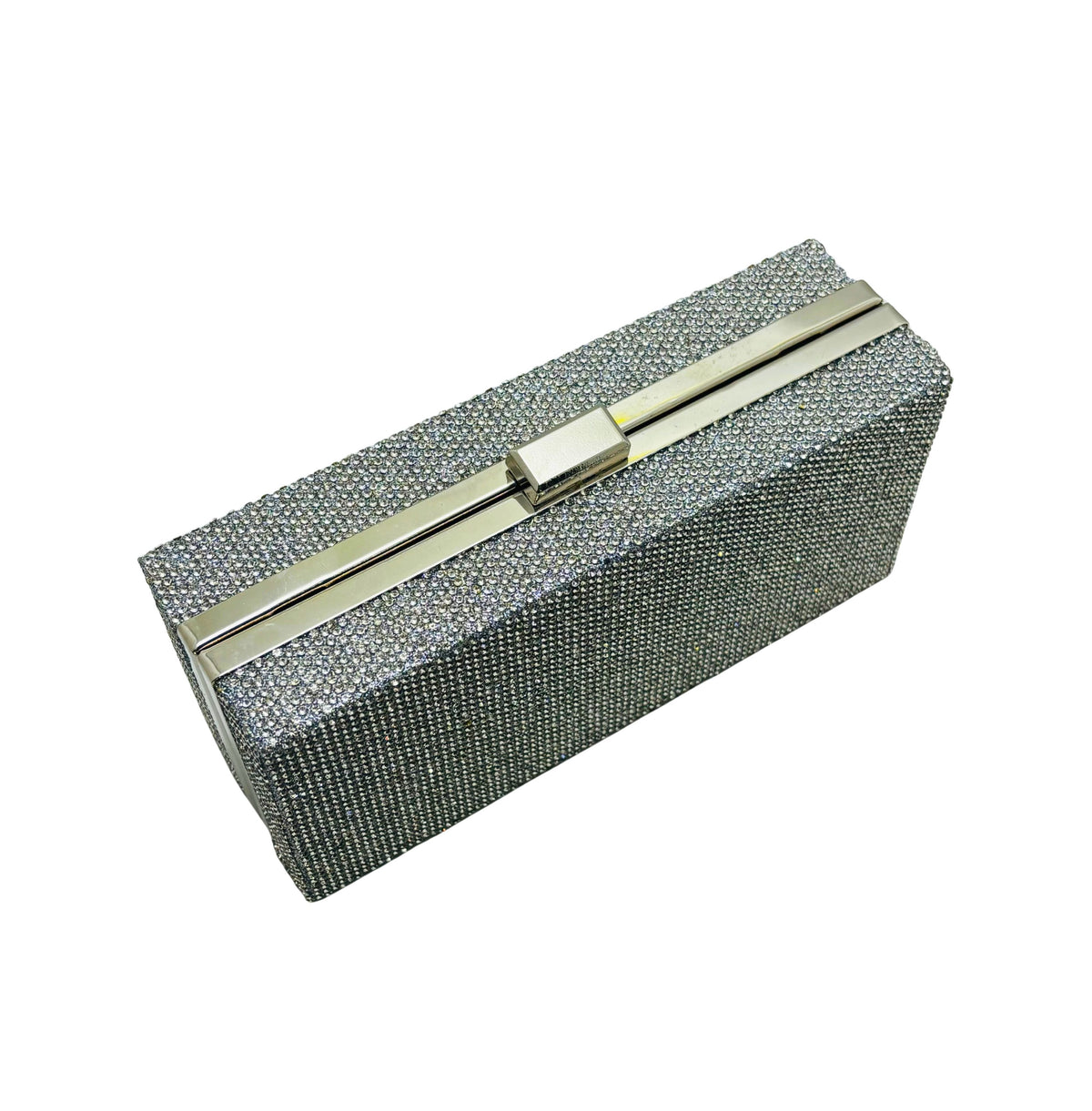 Silver Stone Square Clutch