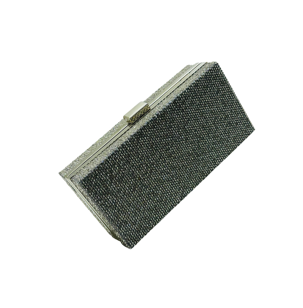 Silver Stone Square Clutch