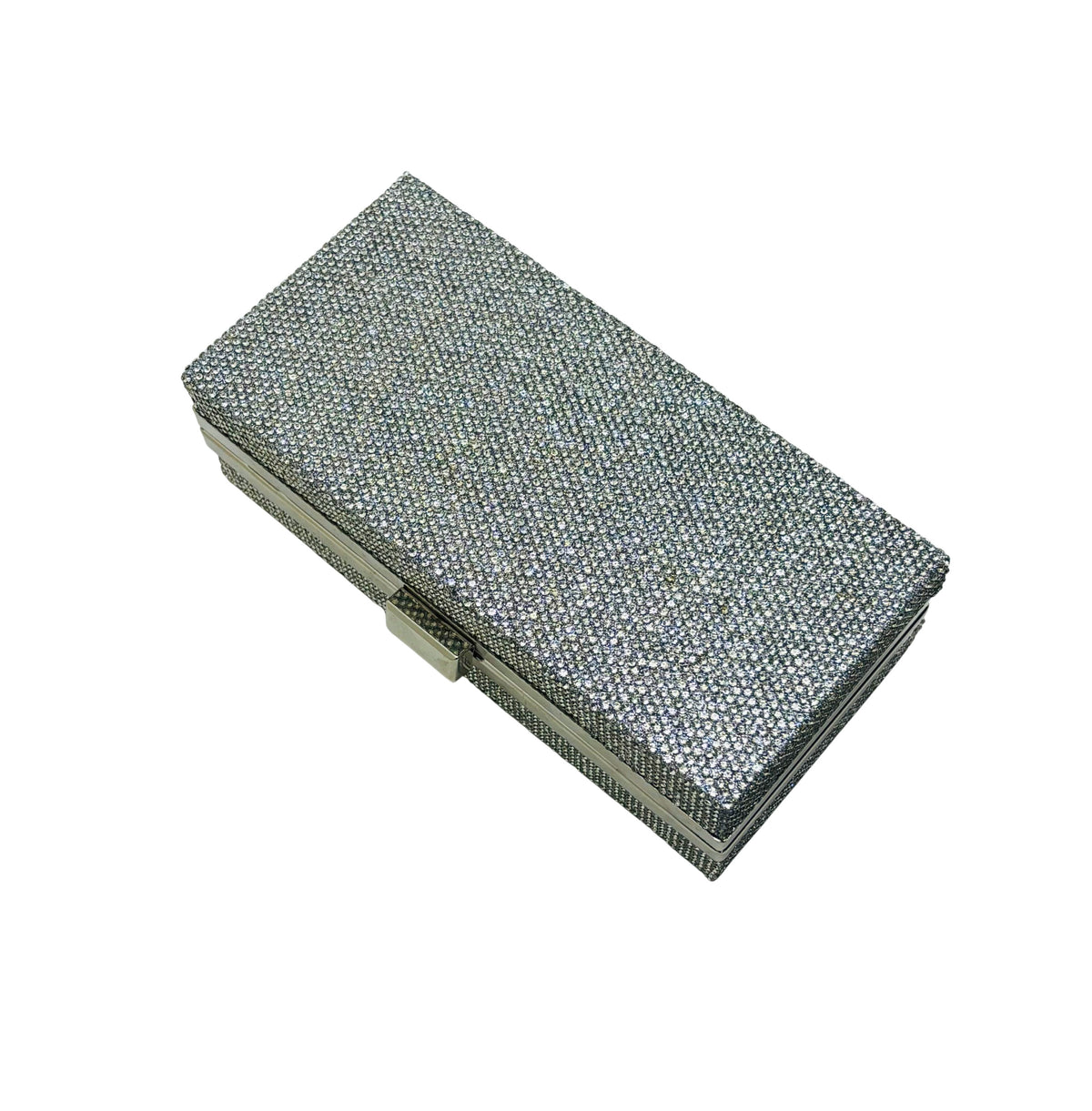 Silver Stone Square Clutch