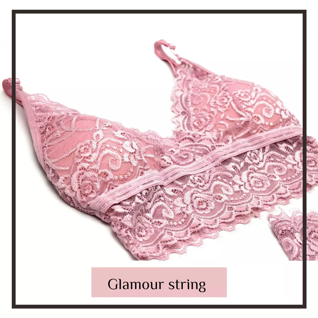 Floral Lace Bra & Brief Sets Panties