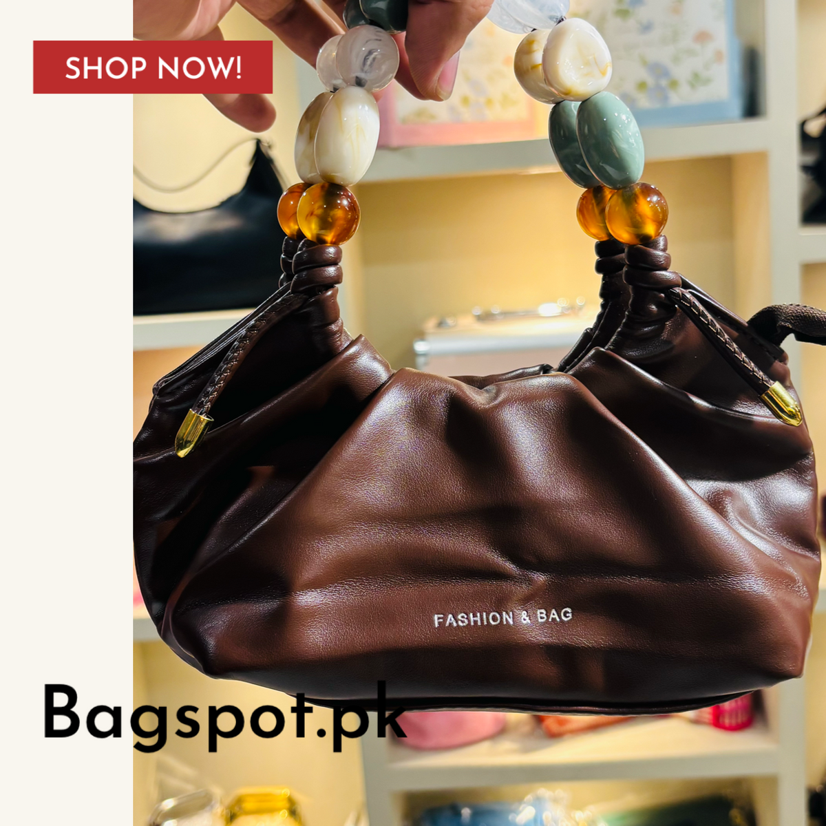 Stone Handle Crossbody