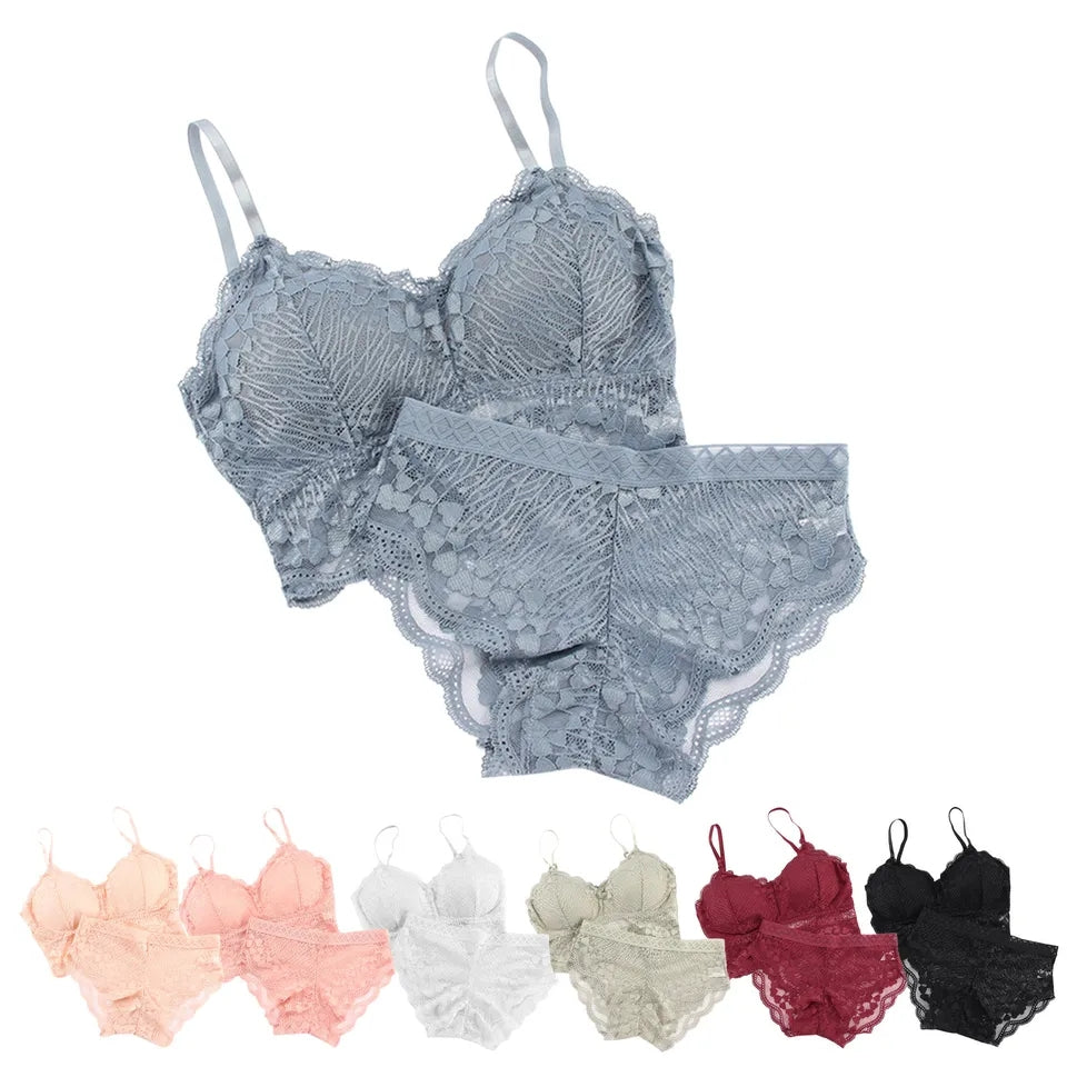 WOMEN LACE BRA PANTIE BRIEF SET