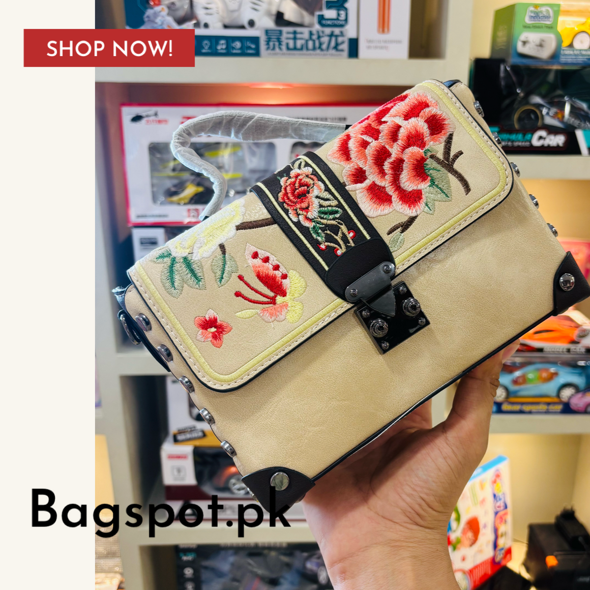 Embriodred handbag