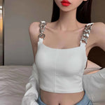 Chain Camisole Top white