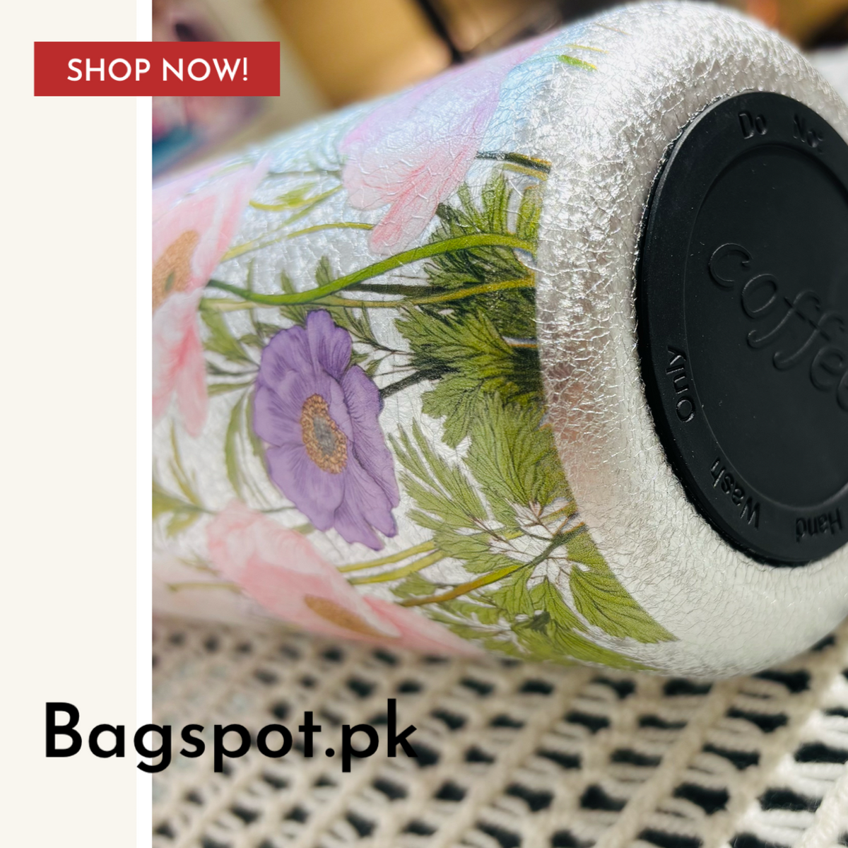 Floral Water Bottle