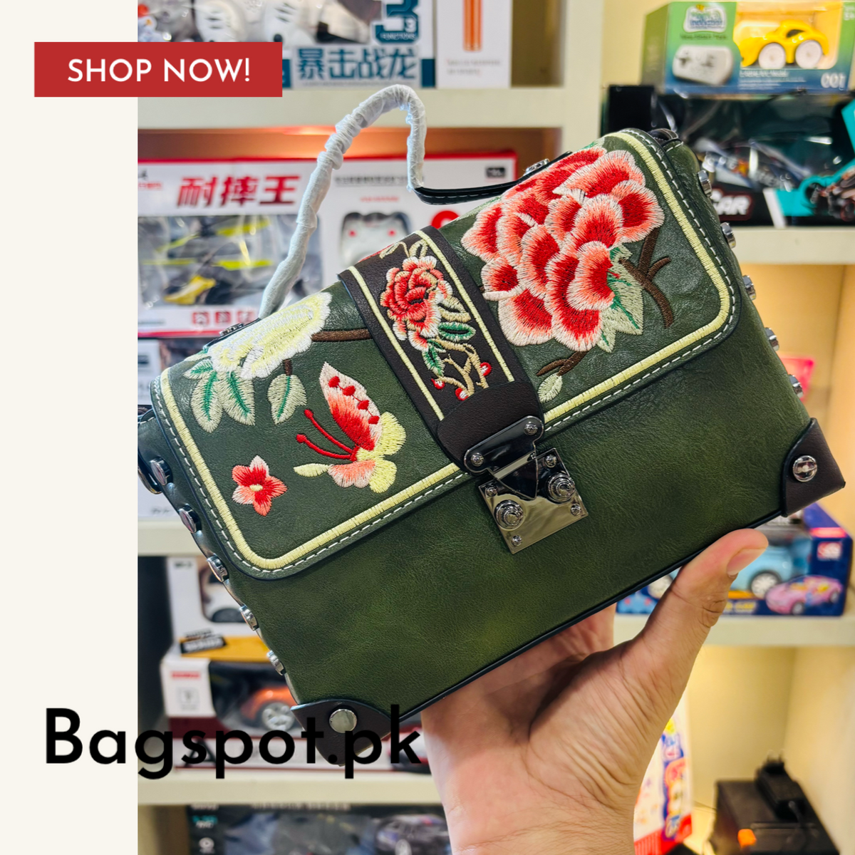 Embriodred handbag
