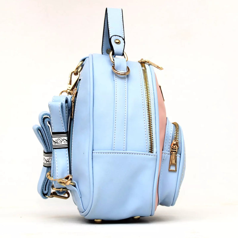 Light blue mini backpack best sale