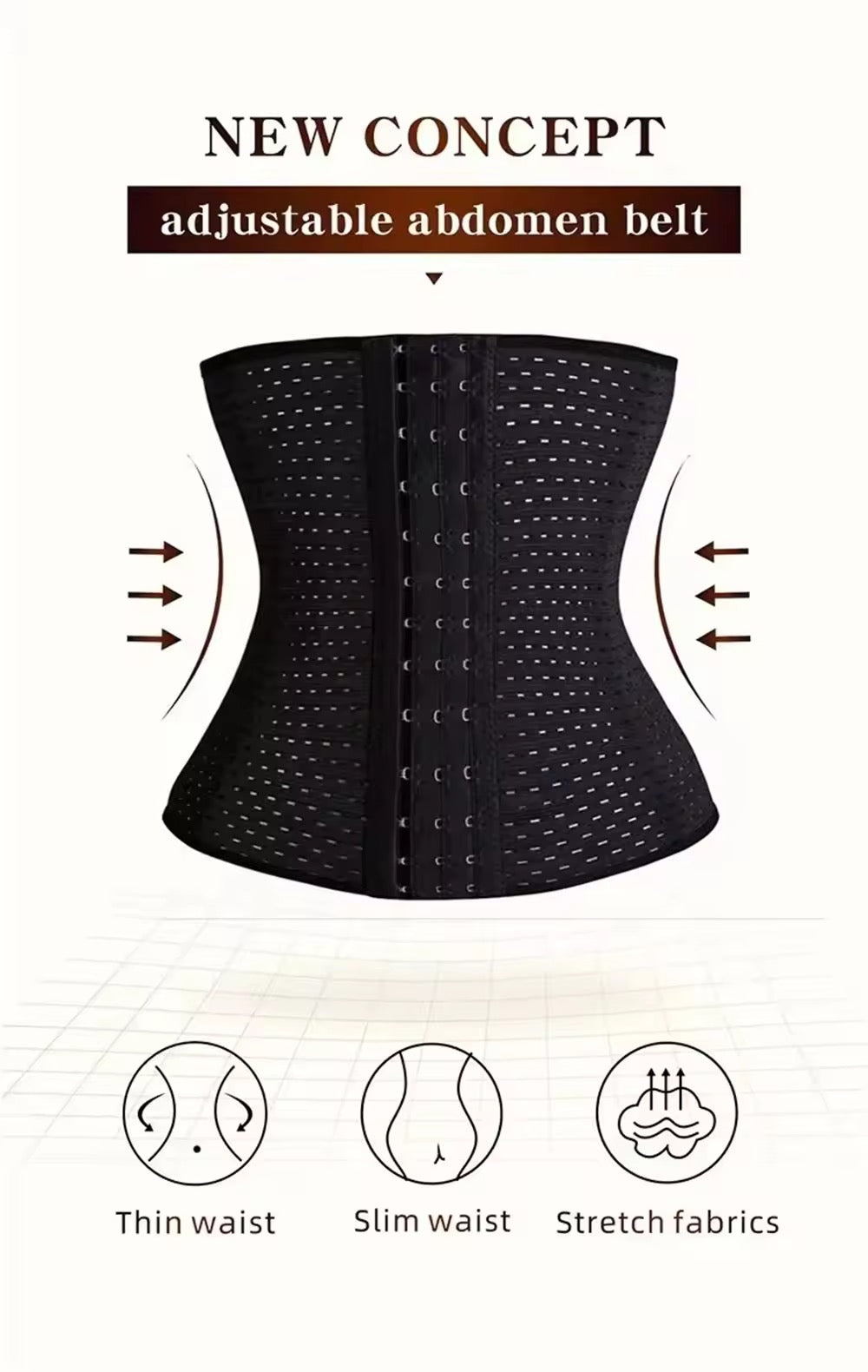 FRONT HOOKS BELLY BELT