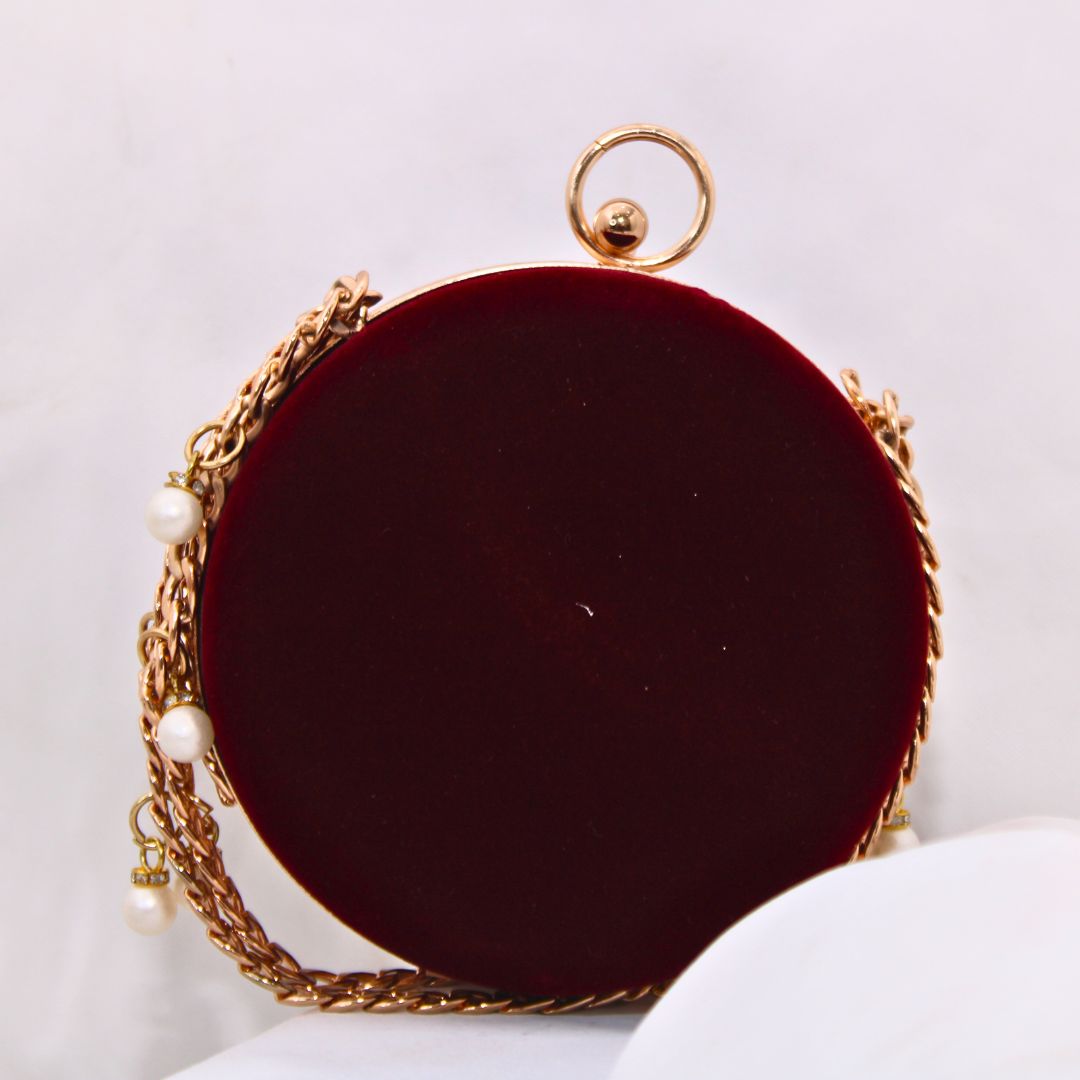 Round Pearl Clutch