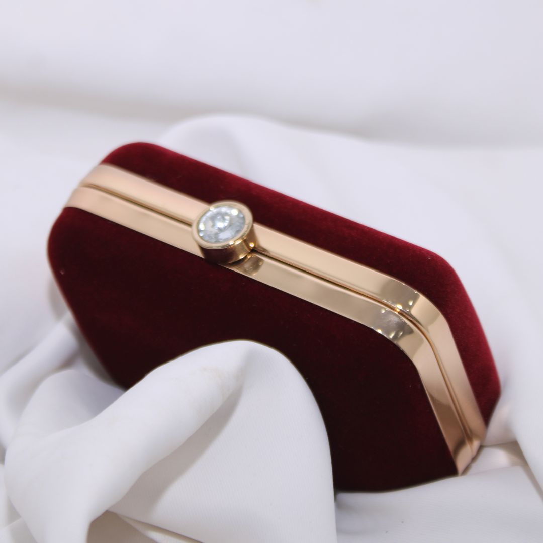 Maroon Clutch