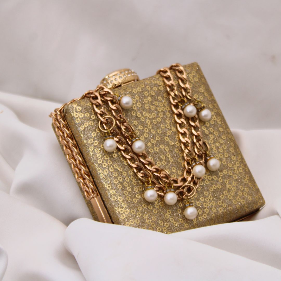 Stylish Golden Clutch