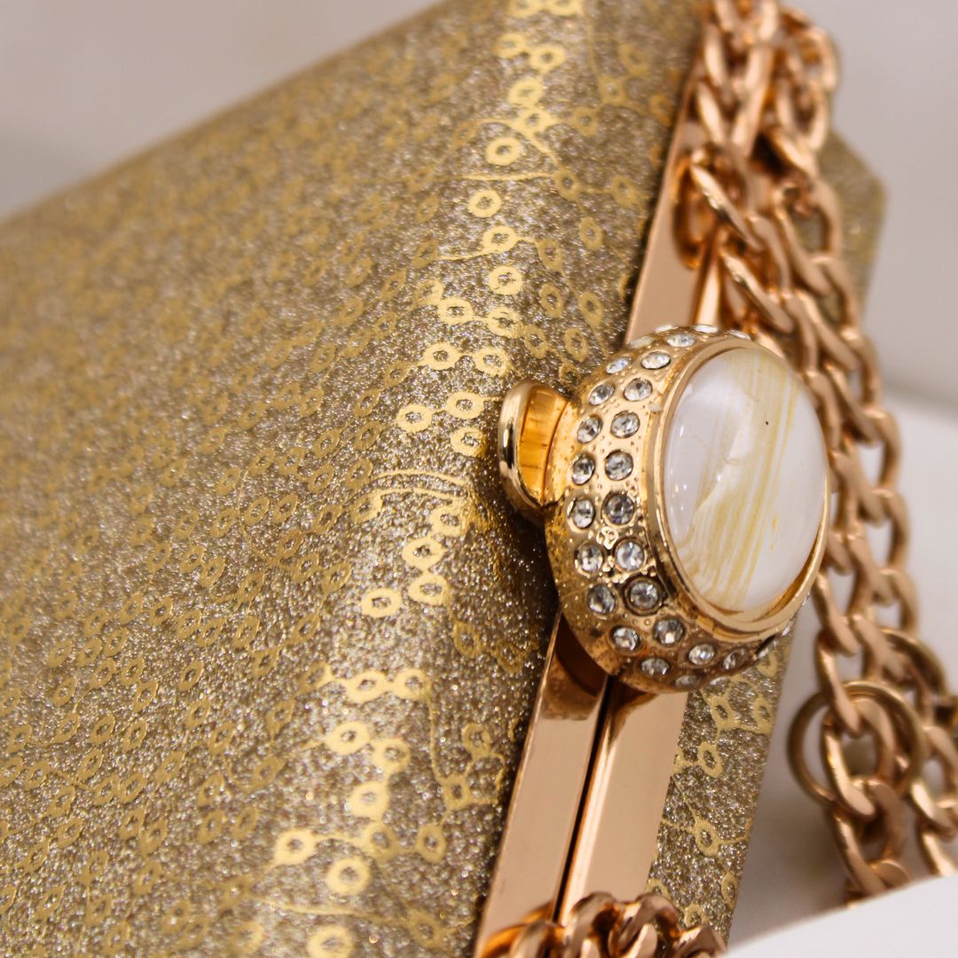 Stylish Golden Clutch