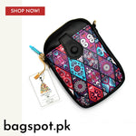 Printed mobile crossbody bag