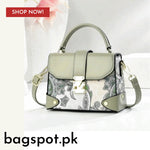 EMBROIDERED PATTERN BOX CROSSBODY