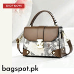 EMBROIDERED PATTERN BOX CROSSBODY