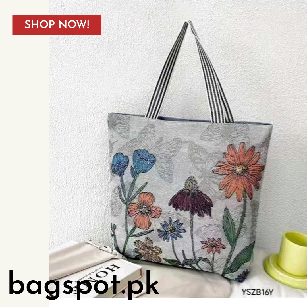 CANVAS PRINTED TOTE BAG
