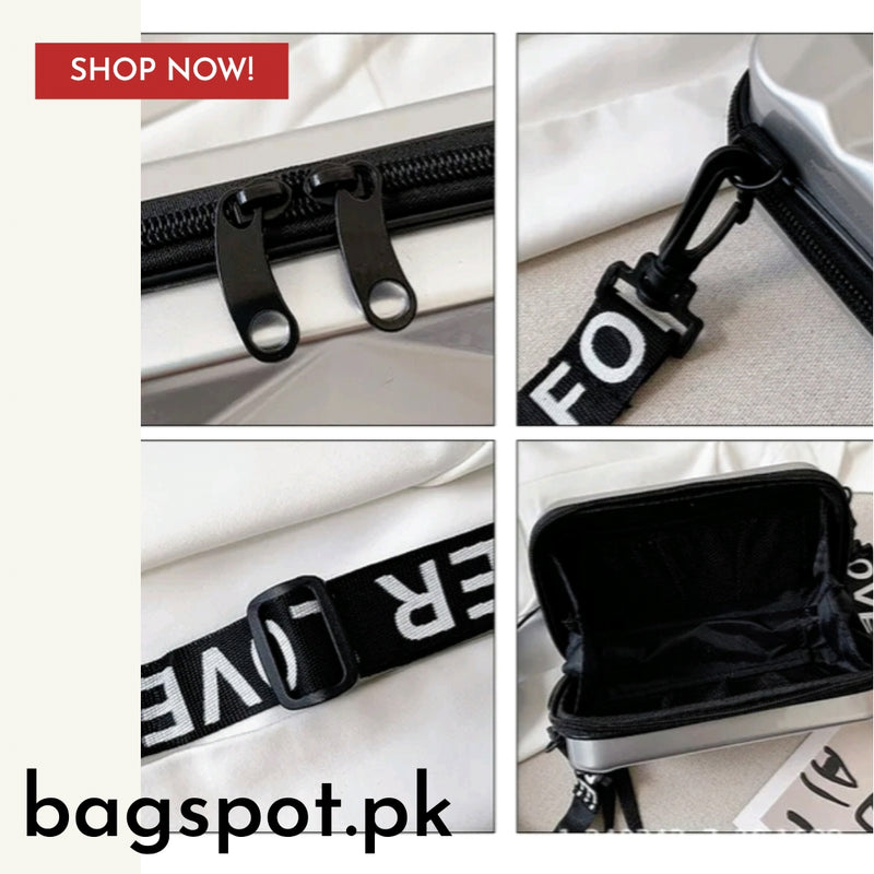 Hard case crossbody bag