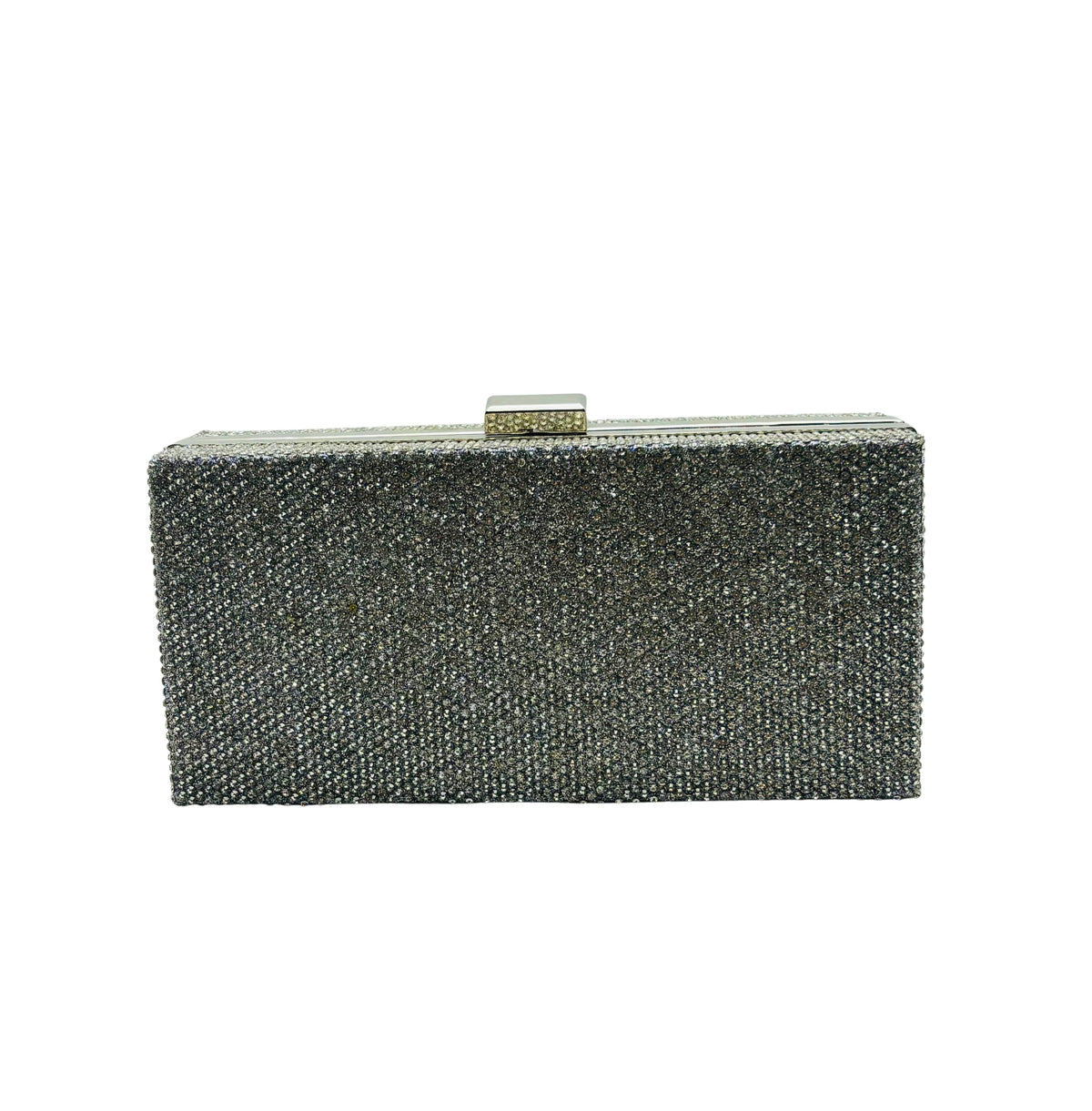 Silver Stone Square Clutch