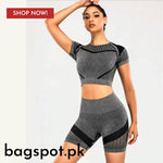 2 Piece Seamless Top And Shorts Set