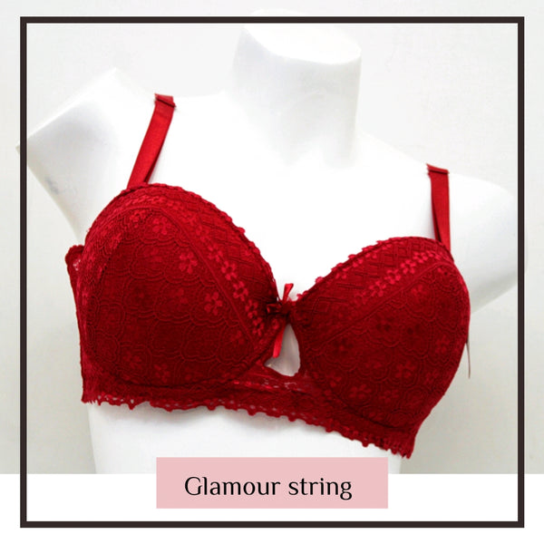 Embroidered Underwire Padded Bra